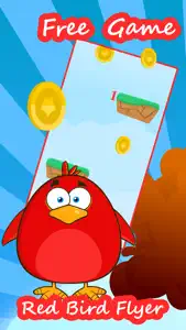 Flappy Red Bird Free - Awesome Race Game screenshot #1 for iPhone