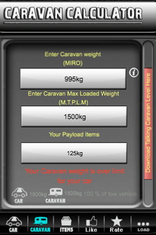 Caravan Calculator screenshot 4