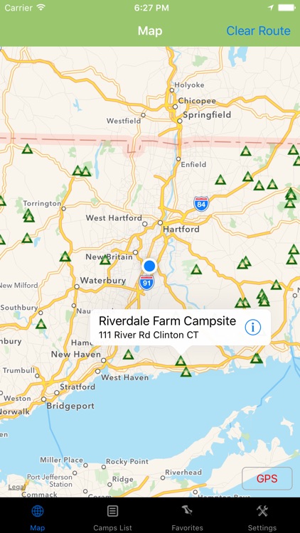 Connecticut – Camping & RV spots.