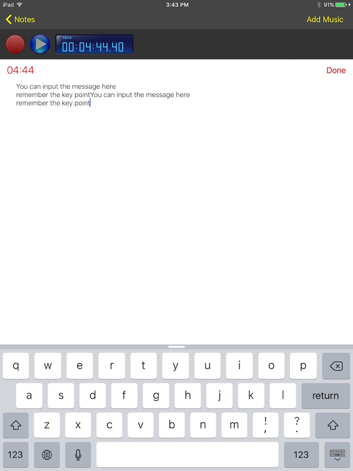 Meeting Lecture and Voice Audio Notes Record