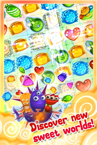 Candy UFO - match 3 puzzle game screenshot 2