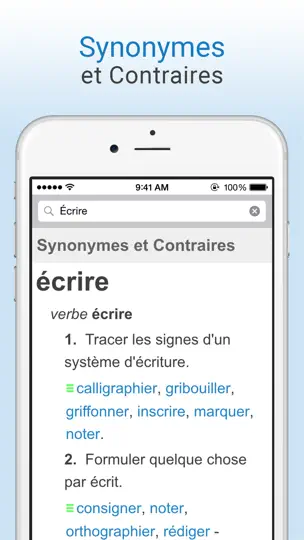 Capture d'écran de Dictionnaire Français sur iPhone 2