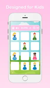 Princess Matching Games for Kids - Match Up 2 Beautiful Princess Cards screenshot #2 for iPhone