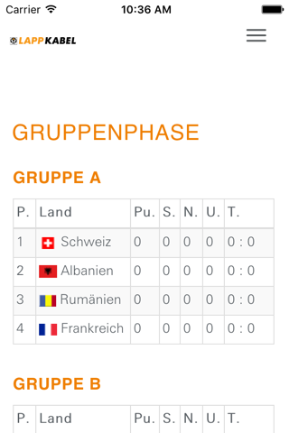 Lapp Group EM Tippspiel screenshot 2