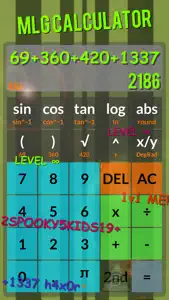 Calculator MLG screenshot #5 for iPhone