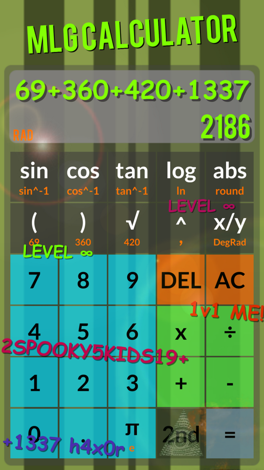 #5. Calculator MLG (iOS) 게시자: Karlo Bencic