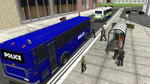 Police City Bus Staff Duty Simulator 2016 3D - London Anicent City Police Department Pick & Drop screenshot #2 for iPhone