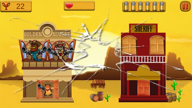 Cowboy Shooting 2D Western Gang - Hunt the Outlaws Stationed in the Far Western Town screenshot-4