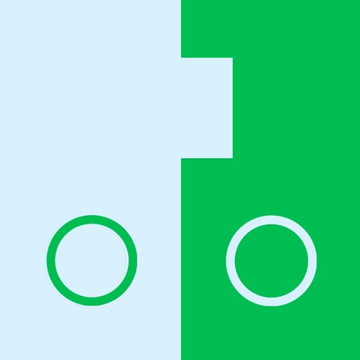Two Circles - Control circles to avoid color blocks. Icon