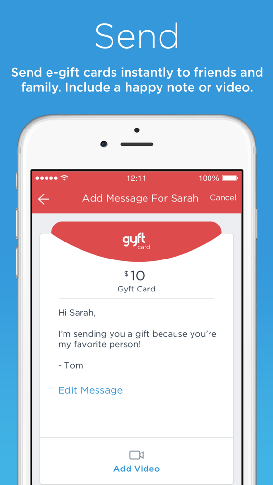 Gyft Mobile Gift Card Wallet App for iPhone Free
