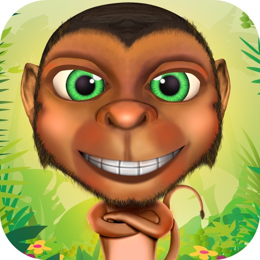 Funny Monkey 3D & Friends. My Little Virtual Reality Pet in Bananas City Icon