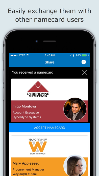 How to cancel & delete namecard - The new age of contact exchange from iphone & ipad 2