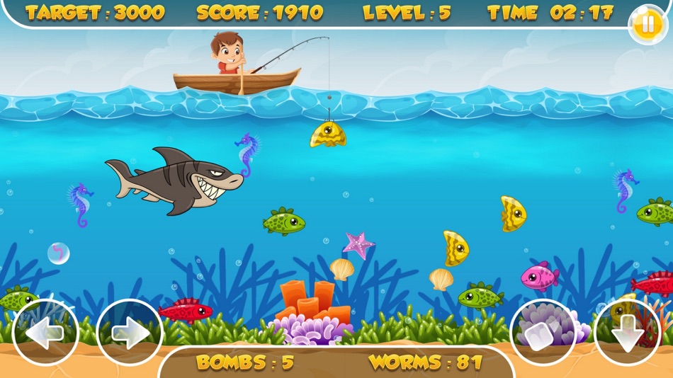 #2. 钓鱼小游戏: 鱼泡泡海底世界 (iOS) 由: pratthana wadtanaoi