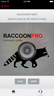 Raccoon Hunting Calls - With Bluetooth - Ad Free iphone bilder 1