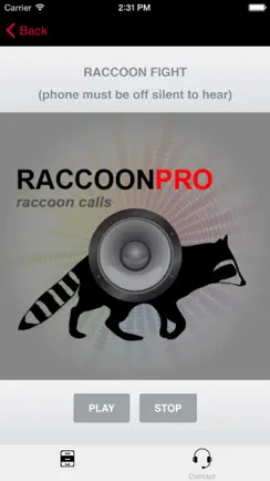 Raccoon Hunting Calls - With Bluetooth - Ad Free iPhone image 2