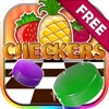 Checkers Board Puzzle Free - “ Fruits and Berries Game with Friends Edition ”