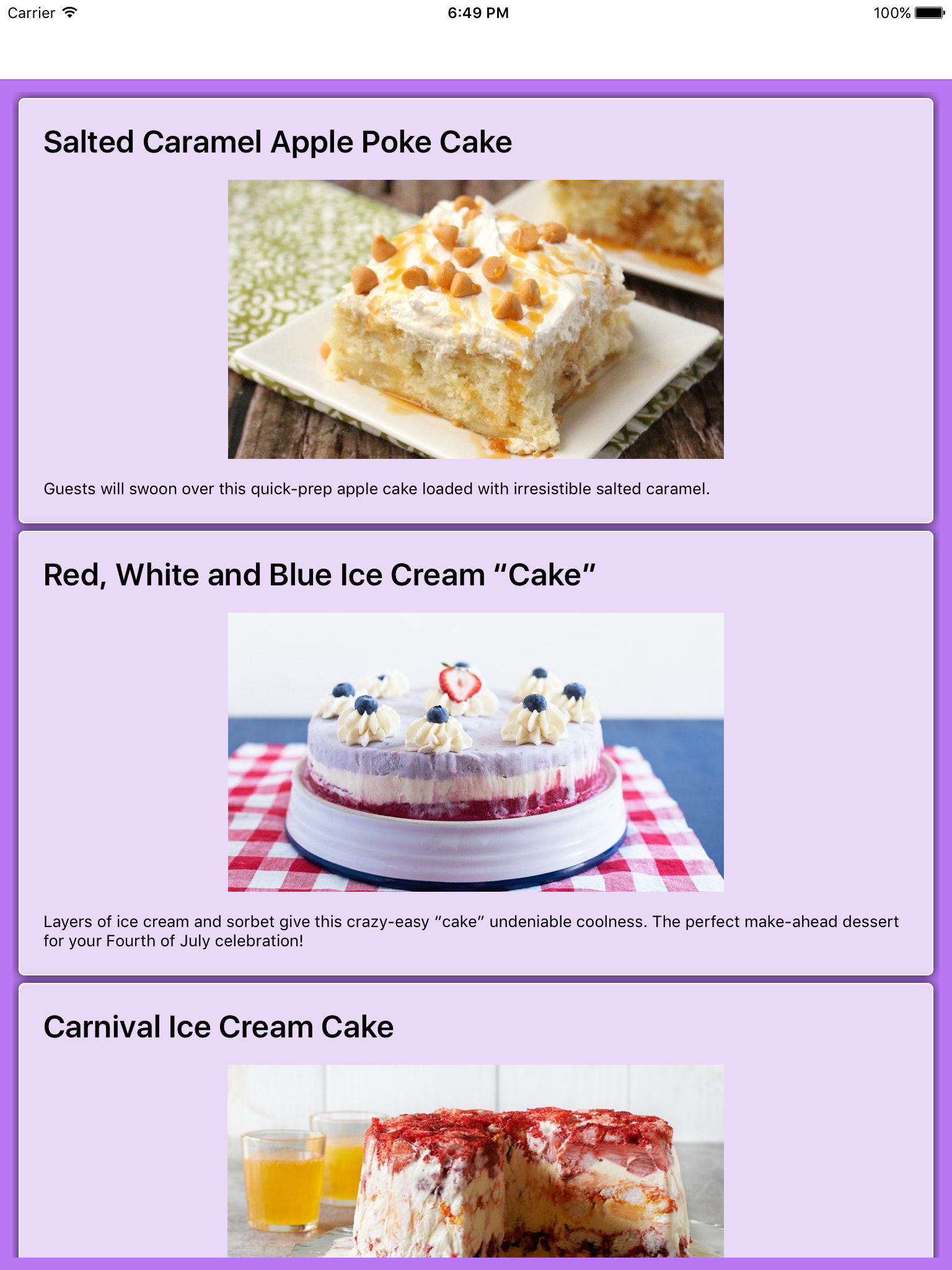 Delicious Cake Recipes screenshot 6