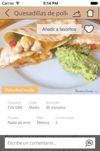 Recetas mexicanas screenshot 3
