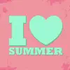 I love summer - stickers for photo contact information