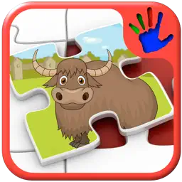Kids Zoo Animal Jigsaw Puzzle Shapes - educational preschool game teaches matching skills app icon