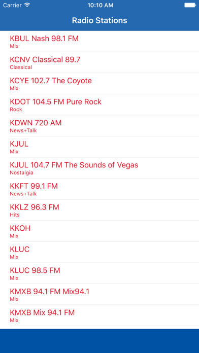 Screenshot #1 pour Radio Nevada FM - Streaming and listen to live online music, news show and American charts from the USA