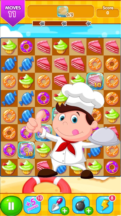 candy sweet link donut cake match crush jelly bean soda land screenshot-3