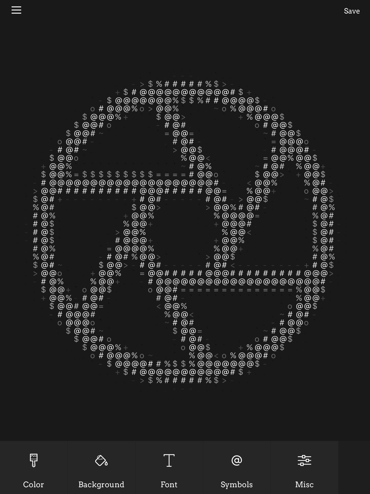 Image ASCII - turn images into ASCII symbol art screenshot 4