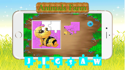 Screenshot #1 pour Cute Animals Farm Jigsaw Puzzles - Magic Incroyable HD Puzzle Game gratuit pour les enfants et tout-petits Jeux d'apprentissage