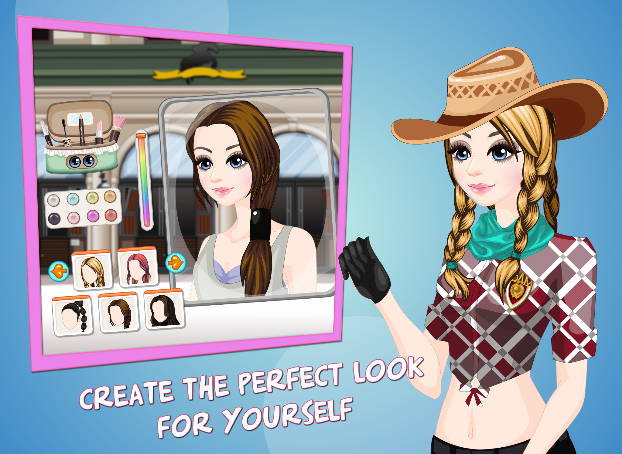 Mary's Little Pony Dress up - Dress up  and make up game for people who love horse