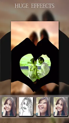 Game screenshot HeartCam- Unique Heart Effects With Love Frames For Valentine Photo  Art Editor apk