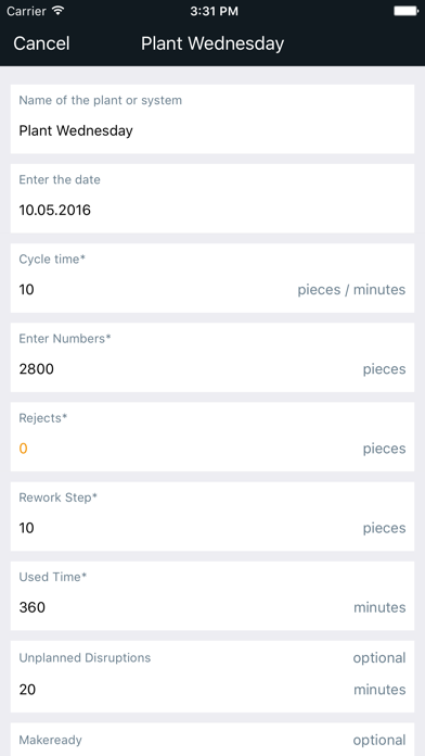 Screenshot 4 of Performance Center OEE App