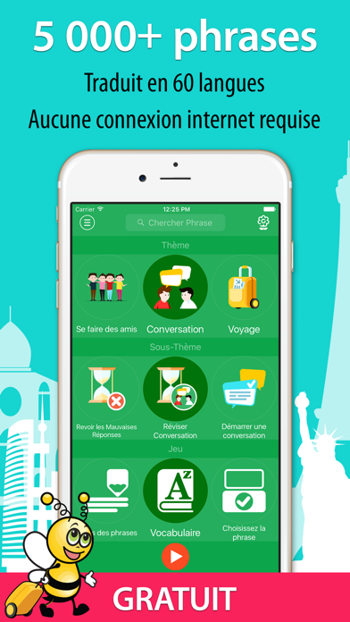 Screenshot #1 pour 5000 Expressions - Apprendre Vocabulaire Hongrois