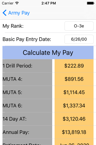 Army Pay screenshot 4