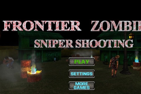 Frontier Zombie Sniper Shooting Showdown Dead Men Target Killing Games screenshot 2