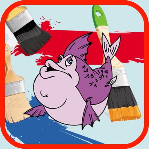 my a big fish coloring - Games for Kids icon