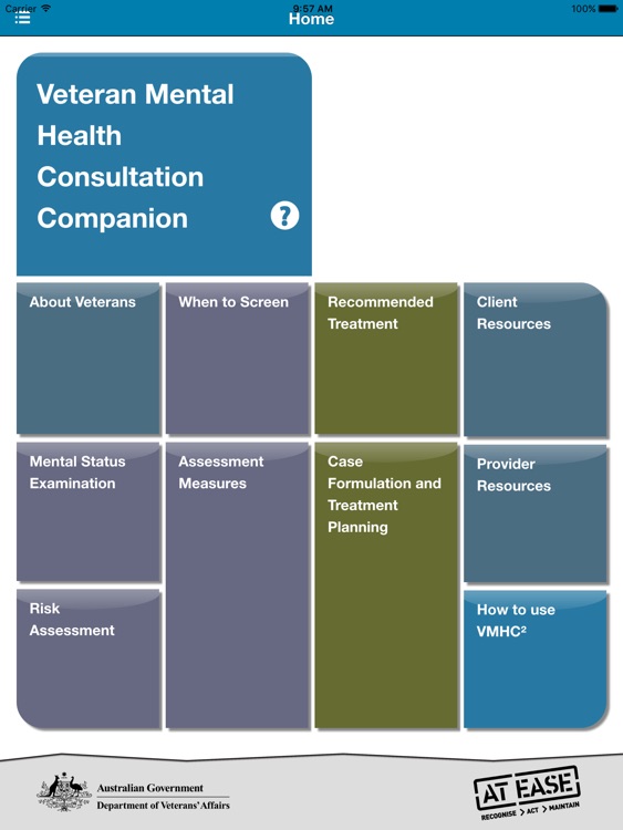 The Veteran Mental Health Consultation Companion (VMHC²)