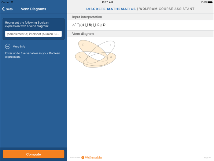 Wolfram Discrete Mathematics Course Assistant