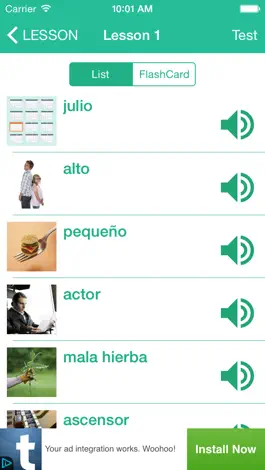 Game screenshot Learn Spanish By Picture and Sound - Easy to learn Spanish Vocabulary mod apk