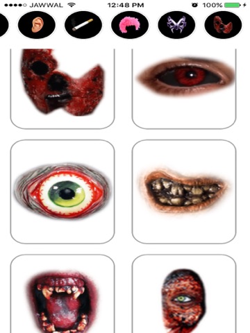 تشويه الوجه - معدل الوجه المرعب iPad screenshot 4 - Photo & Video app