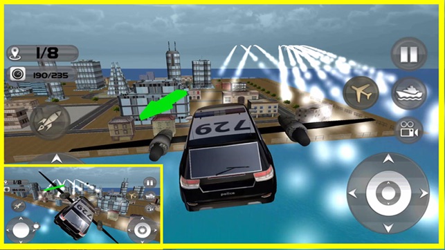 Floating Police Car Flying Cars – Futuristic Flight Simulato(圖3)-速報App