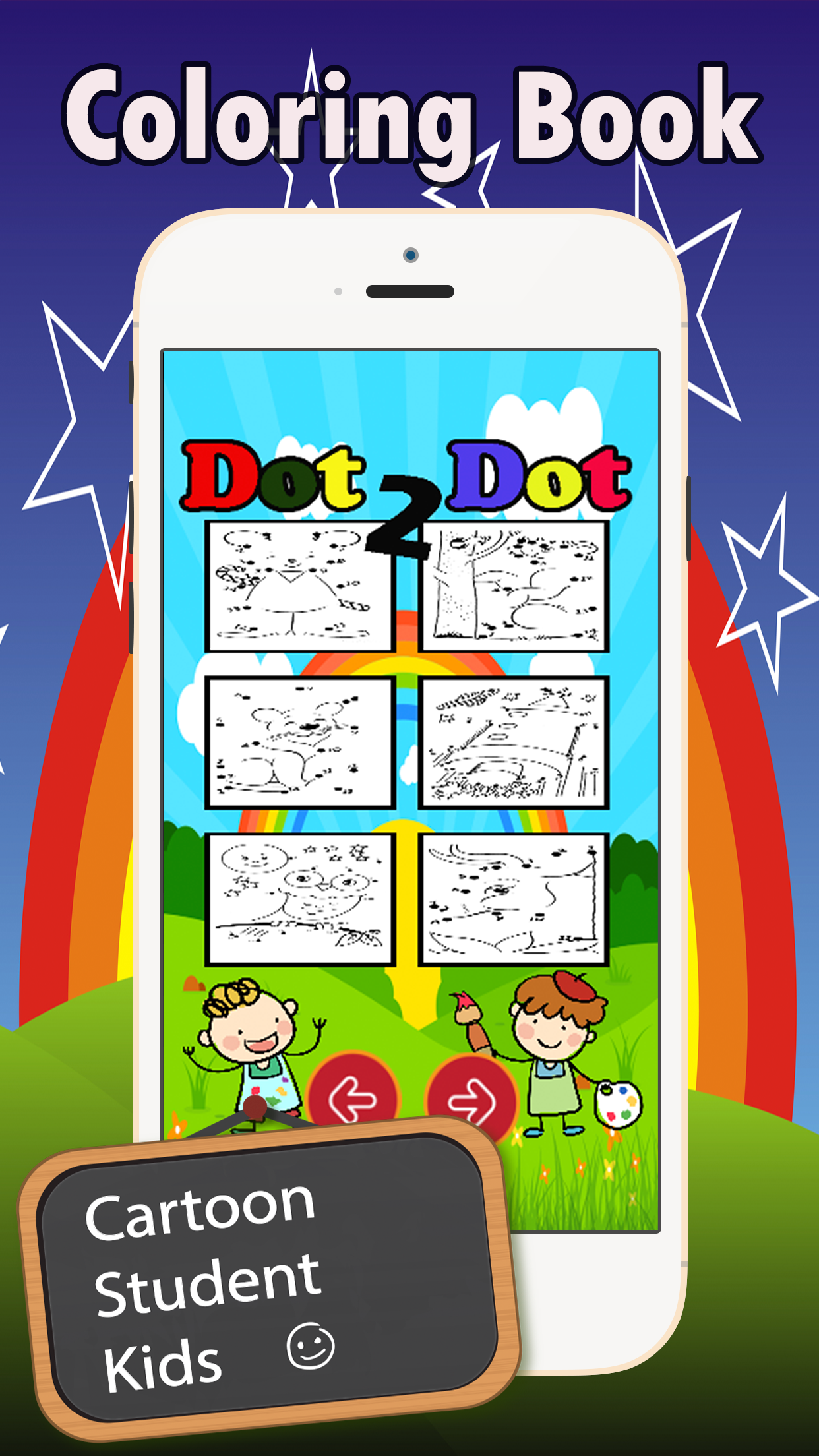 Dot to Dot Coloring Book: complete coloring pages by connect dot games free for toddlers and kids screenshot 2