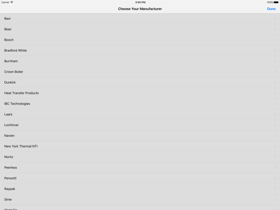 Hydro-Core Boiler Compatibility iPad screenshot 2 - Business app