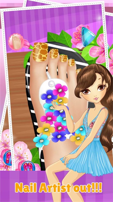 How to cancel & delete Toe Nail Spa Salon Beautiful Princess Girls - Makeover And Games Dressup Nails Art & Polish from iphone & ipad 4
