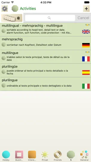 Capture d'écran de E&Q Notes Lite sur iPhone 3