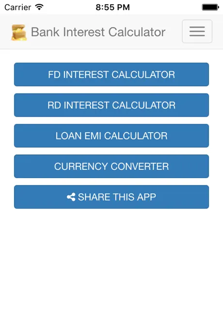 Bank Interest Calculator