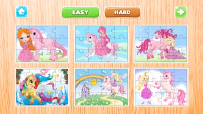 Princess Pony Puzzles - Jigsaw Puzzle for Kids and Toddlers who Love Little Horses and Unicorn Ponies for Free app screenshot 2