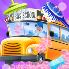 Activities of Little School Bus Wash Salon - Messy Bus Washing & Cleaning Spa