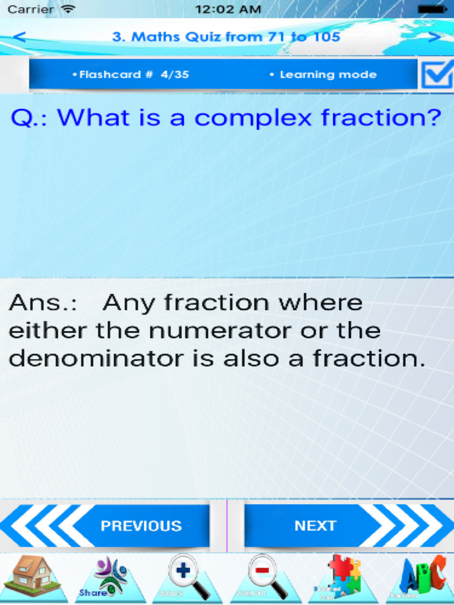 Mathematics Fundamentals Refreshments - Free Maths Quizzes screenshot 7