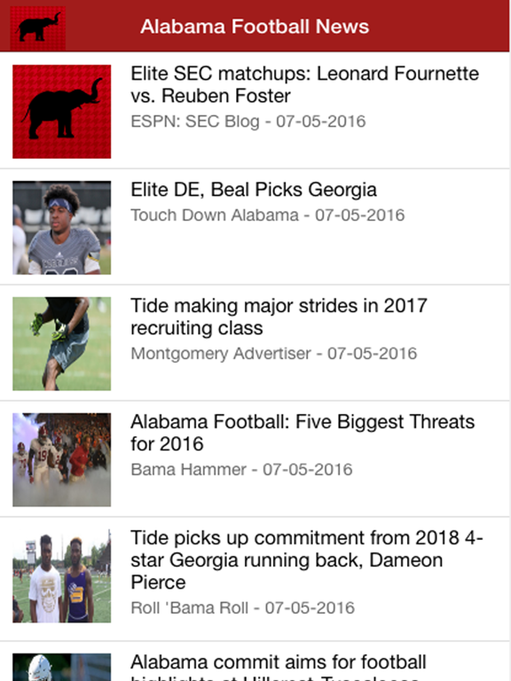 Screenshot #4 pour Alabama Football News