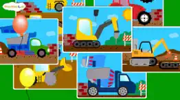 construction vehicles - digger, loader puzzles, games and coloring activities for toddlers and preschool kids iphone screenshot 3